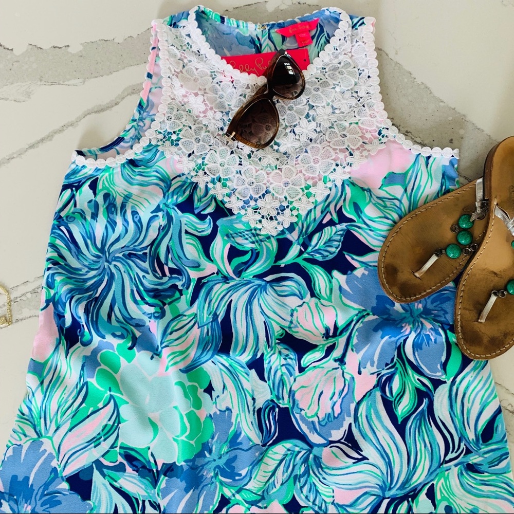 Lilly Pulitzer Nala Soft Shift Party Thyme 10 NWT